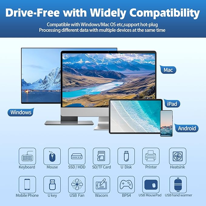 EJAY Mountable 4Ports USB3.0 HUB Alu Desktop Clamp Type C USB3.0 Splitter for Desk/Monitors with Extra Power Supply Port,59inches Data & 39inches Power Cables-5Gbps(3A1C) (JK-3A1C-BK)
