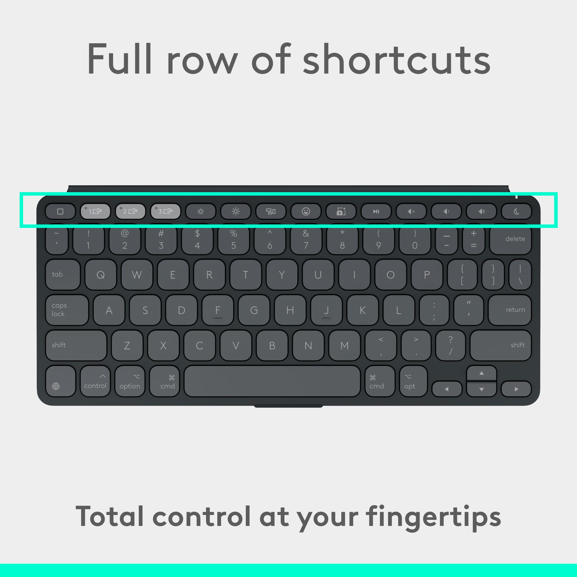 Logitech Keys-to-GO 2 Portable Wireless Keyboard - Graphite