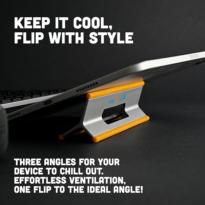 Steepy Adjustable Laptop Stand - 3 Heights, Portable & Compact - Laptop Riser for Desk & Home - Adjustable Height