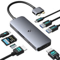 Docking Station for MacBook Pro Air, LIONWEI USB C Docking Station Dual Monitor, Dual HDMI Adapter Hub for Mac MacBook Pro with 2 HDMI, 3 USB 3.0, SD TF Card Reader and 100W PD USB C Charging Port