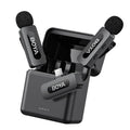 BOYA BY-V30 Wireless Lavalier Microphone,USB Type-C Mini Laple Mics for iPhone16,Android Smartphone,36H Battery,Noise Reduction,328FT Range Clip-on Condenser Mic for YouTube Interview TikTok