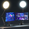 UBeesize 10" Key Light for Streaming, Desk Ring Light with Adjustable Arm (1 Pack), Zoom Lighting for Home Office, Gaming, Podcast, Video Calls, and Recording