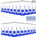 8GB USB Bulk Flash Drives 100 Pack, EASTBULL USB 2.0 Flash Drive Bulk Thumb Drive Pack Memory Stick Swivel Pen Drives (Blue)
