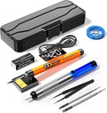 Rechargeable Soldering iron Kit,1000mah USB Wireless Electric Soldering,Cordless Portable,Suitable for DIY and home appliance repair (LCD)