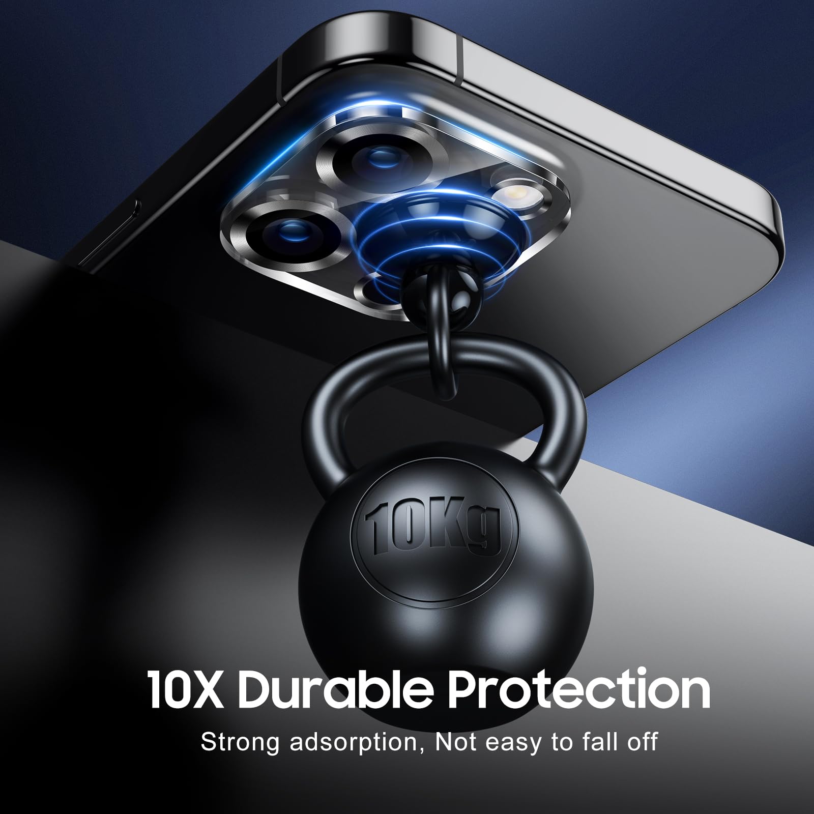 UniqueMe for iPhone 16 Pro/16 Pro Max Camera Lens Protector - Matte Black