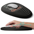 Ergonomic Mouse Pad with Wrist Rest Support,Mousepad Relief Carpal Tunnel Pain, Entire Memory Foam Mouse Pad with Non-Slip PU Base, Wireless Mouse Pad,Human Skeleton Skull