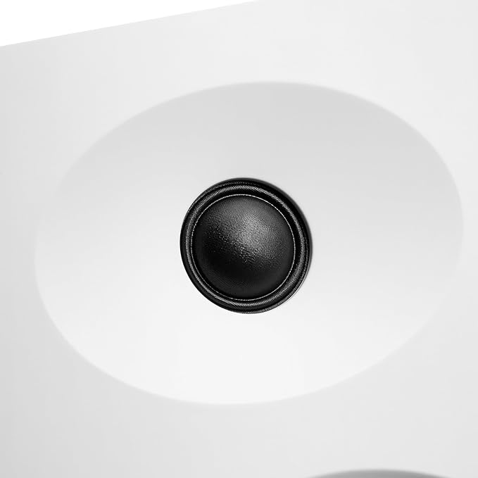 NSY Audio 4-Inch Powered Bluetooth Bookshelf Speakers, White