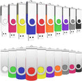 ABLAZE 8GB Flash Drives 500 Pack, USB 2.0 Thumb Drives Bulk Swivel Memory Stick Bulk USB 500 Pack Pendrives 8GB (Mixcolors)