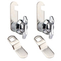 Thumb Operated Offset Cam Lock,Replacement Keyless Compartment Latch, Non-Locking Compartment Lock for RV, Camper, Vehicles, Storage Door Cabinet Mailbox Drawer(Color:S: 19 x 16mm)