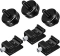 SLOW DOLPHIN 6 Pieces 1/4 Inch Hot Shoe Mount Adapter and 1/4"-20 Screw Thread Cold Shoe Flash Stand Adapter for DSLR Camera Rig, Camera Flash Shoe Mounts for Tripod
