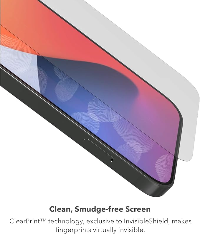 ZAGG InvisibleShield Glass Elite VisionGuard+ Screen Protector - iPhone 12 Mini - Impact Protection, Scratch, Fingerprint, Smudge, Oil Resistant, Clear