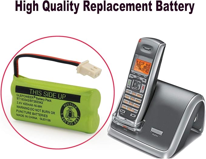 BT183342 BT283342 BT166342 BT266342 BT162342 BT262342 Battery Compatible with CS6114 CS6419 CS6719 EL52300 CL80111 Cordless Handset Phone (Pack of 3)