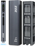 ZOE Electric Screwdriver, Mini Precision Screwdriver Set Cordless Screw driver Kit Small Power Magnetic Storage Bits, Settings Repair Tool Kit for Electronics Laptop Phone Camera Glasses Watch