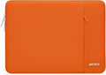 MOSISO Laptop Case 14 inch, 14 inch Laptop Sleeve Compatible with HP Lenovo Dell ASUS Acer, HP Stream, Dell Latitude, Lenovo IdeaPad, Polyester Vertical Computer Sleeve Bag with Pocket, Orange