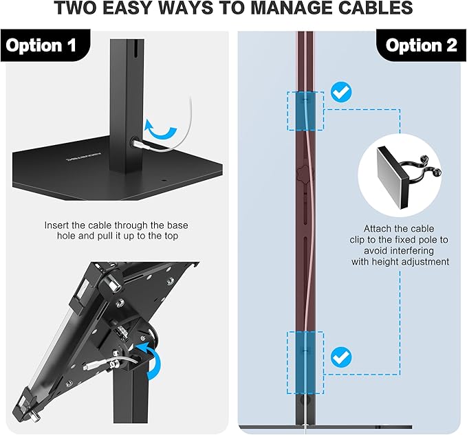 AboveTEK Security iPad Kiosk Floor Stand, Anti-Theft POS Tablet Stands for Retail Business, Height Adjustable Tablet Floor Stand, 360° Swivel Universal Locking Holder Fits 9.7"-13" iPads/iPad Pro/Air
