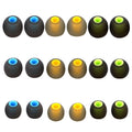 MQIMY Silicone Earbud Tips for Most In-Ear Earbuds (Inner Hole 3.8mm -5.1mm) - 9 Pairs S M L
