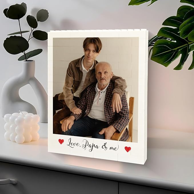 Personalized Photo Puzzle- Customized Photo Building Bricks - Unique Building Bricks with Vibrant Print - Stylish Decoration for Friends and Family
