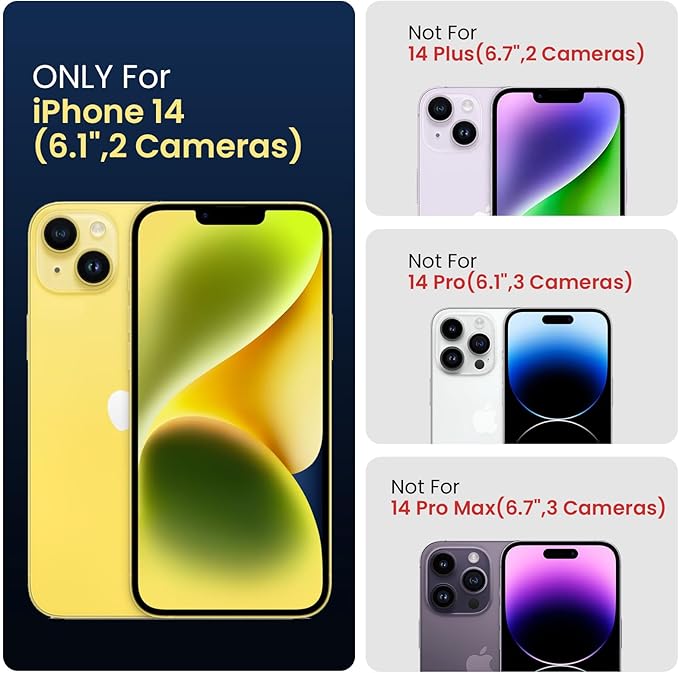 FireNova Designed for iPhone 14 Case, Silicone Upgraded [Camera Protection] Phone Case with [2 Screen Protectors], Soft Anti-Scratch Microfiber Lining Inside, 6.1 inch, Mint Green