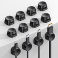 Lamicall 12 Pack Spring Cord Organizer Clips, Cable Management for Desk