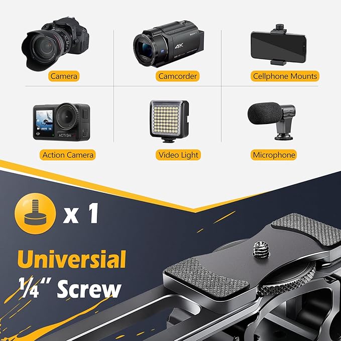 Zeadio Camera Video Rig Cage, Filmmaking Movie Making Rig, for All Camera Camcorder DSLR