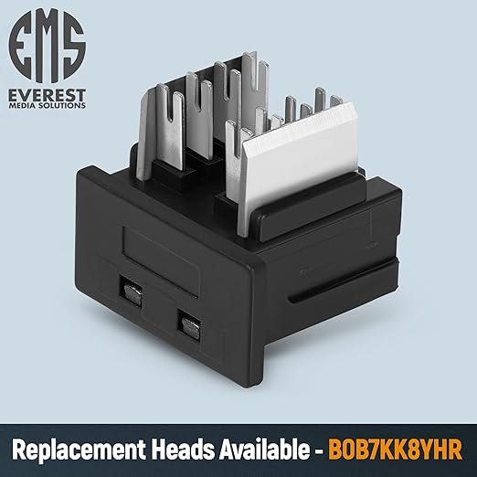 Everest easyJACK - 90° Angled Speed Termination Keystone Tool Set - with 20-Pack of RJ45 Cat6 Keystone Jacks in Orange (Slim Profile Design) - Time Saver Network Punch Down Tool Cat6