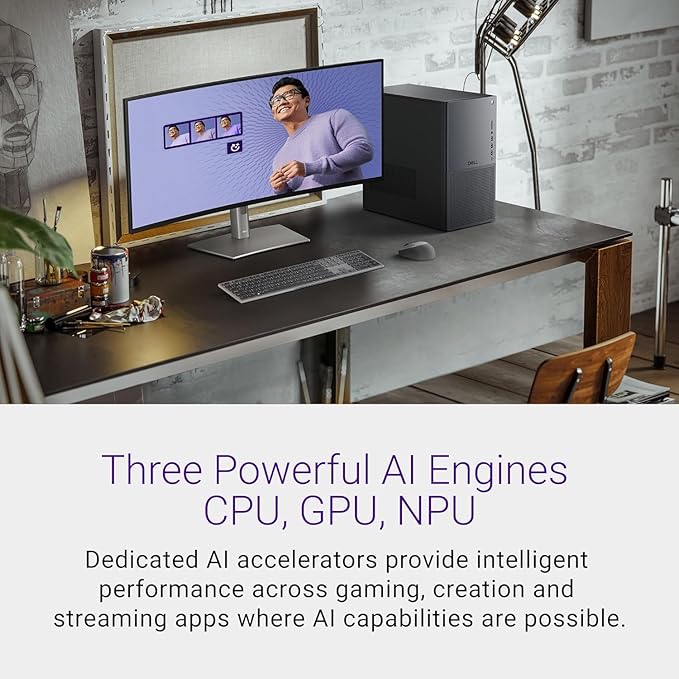 Dell Tower Plus EBT2250 Desktop Computer - Series 2 Intel Core Ultra 9 285 24-Core Processor up to 5.6 GHz, 32GB DDR5 RAM, 4TB NVMe SSD, NVIDIA GeForce RTX 4060 8GB GDDR6, Windows 11 Home, Graphite