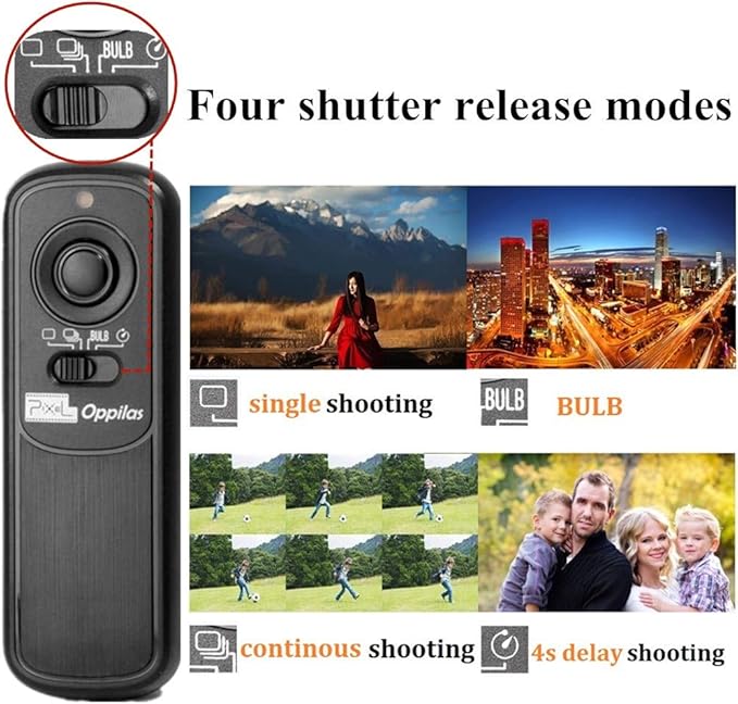 Pixel Digital Wireless Remote Shutter Release Switch N3 Compatible with Canon 5D Mark-III/Mark-IV 5D R5 R5C 10D 1DX 1DC 1DS 1D 5DS 5DSR 20D 6D 7D-Mark-II 7D 50D 40D 30D D60 D30 D2000 Replaces RS-80N3