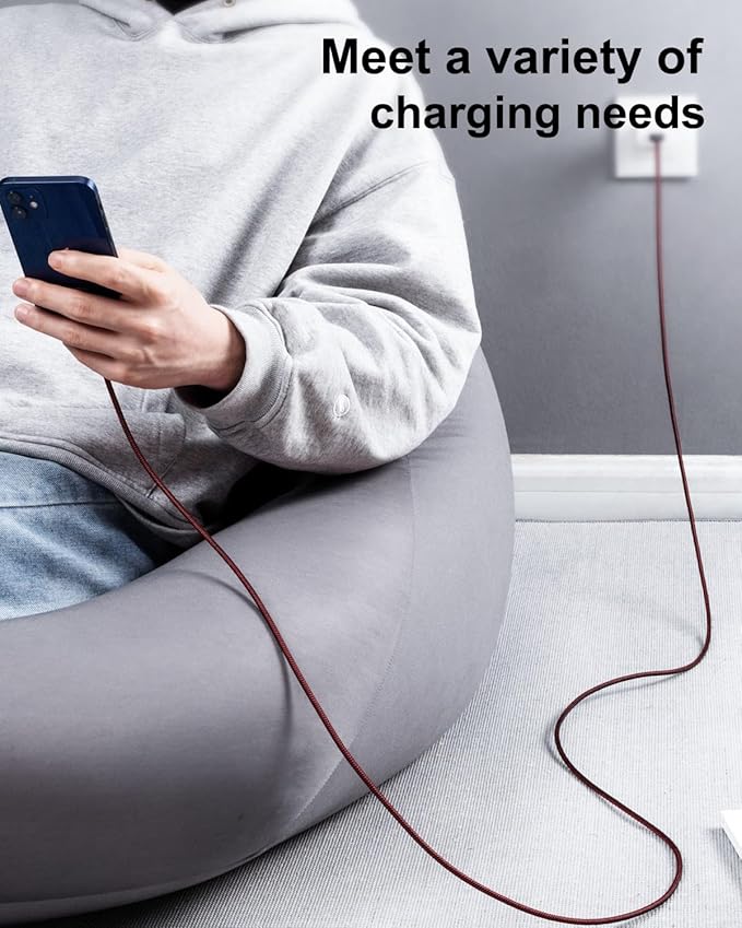 UYOUNG 3 FT iPhone Charging Cable MFi Certified 3 Pack 3 Foot Lightning Cable Fast USB Nylon Braided Charger Cord Compatible with iPhone 14/13/12/11/X/XS/XR/XS Max/8/7/6/5S/SE/iPad
