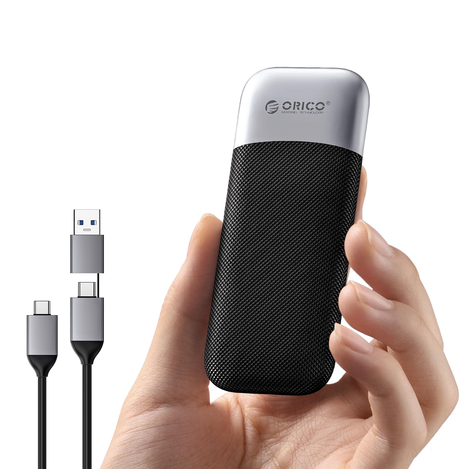 ORICO 1TB SSD External SSD with 2 in 1 USB C & A Cable, Up to 1050MB/s