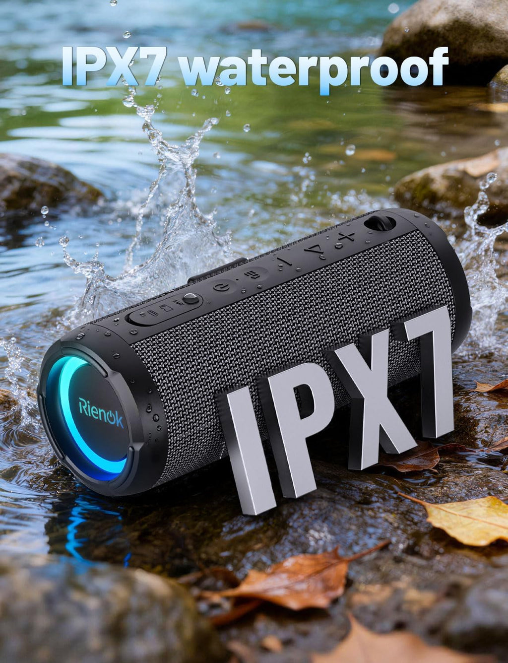 RIENOK Portable Bluetooth Speaker 30W