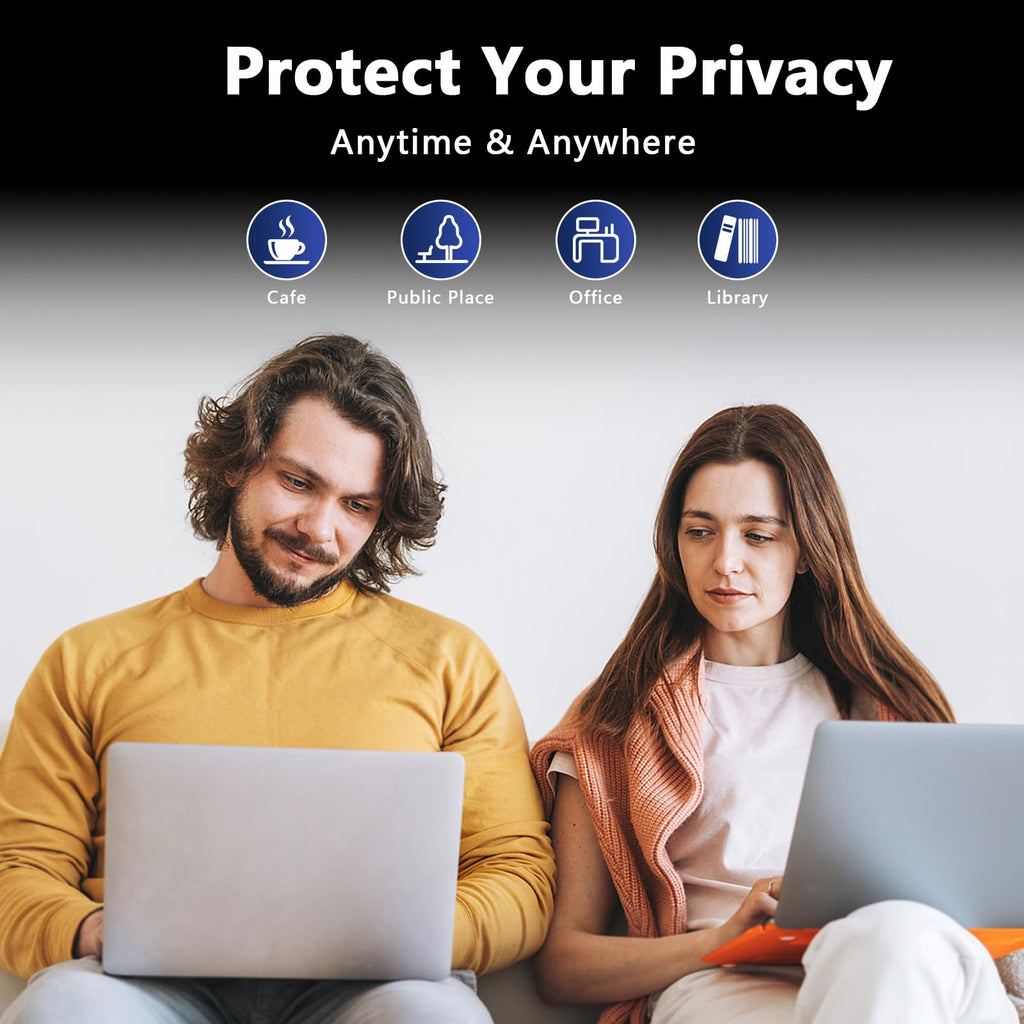 LUSA DESIGN Magnetic MacBook Air 15 Inch Privacy Screen(2023-2025, M2, M3, M4), Removable Anti Glare Blue Light Macbook Pro Screen Protector, 360° Anti Spy and Easy Install Shield