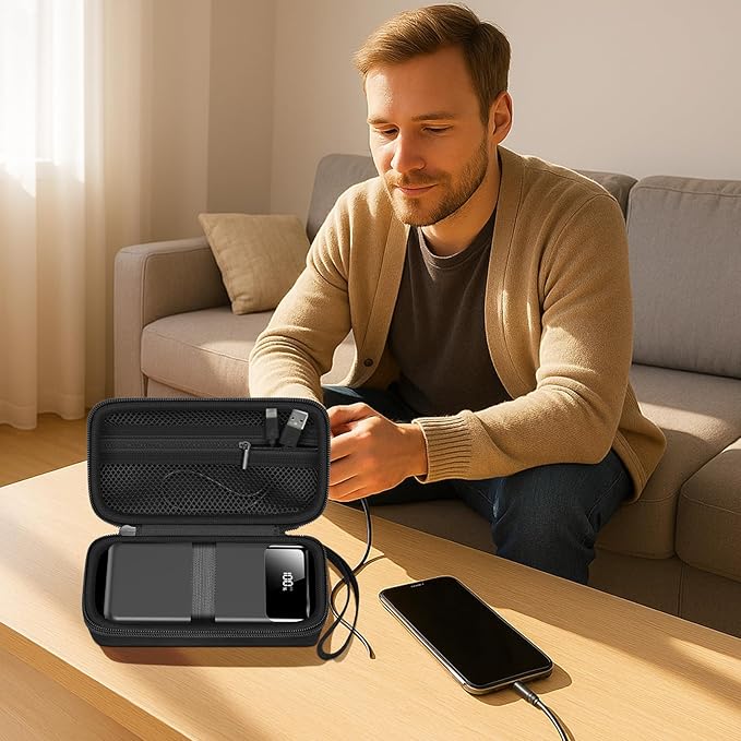 Portable Bank Charger Case for SABANI for Charmast for OHOVIV for VRURC for YILANS for CFIAI for LOVELEDI for RGVOTA for Miday for RONEGN for POIYTL for IAPOS Fast Charging Battery(Black)