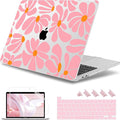 May Chen Case for MacBook Pro 13 inch M2 2023,2022,2021,2020 A2338 M1 A2251 A2289, Plastic Hard Shell Case for MacBook Pro 13" with Touch Bar Fits Touch ID, Groovy Flower
