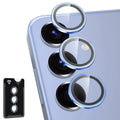 Avocase for Samsung Galaxy S25 Plus Camera Lens Protector, Individual Metal Ring Tempered Glass Lens Cover, [Strong Adsorption] Scratch Resistant Ultra-Thin HD Clear Lens Cover, 1 Set-Blue