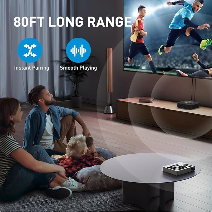 1Mii B06HD+ Hi-Res Bluetooth 5.1 Music Receiver for Home Stereo w/LDAC, Hi-Fi Bluetooth Adapter w/Audiophile DAC aptX HD Volume Control OLED Display, Wireless Audio Adapter for AV Receiver/Amplifier
