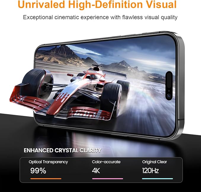 OneFish Full Edge Coverage Tempered Glass Screen Protector for IPhone 12 Pro Max 6.7 inch 2 Pack Edge Reinforcement Self-Aligning Installation, Case Friendly HD Screen Protectors