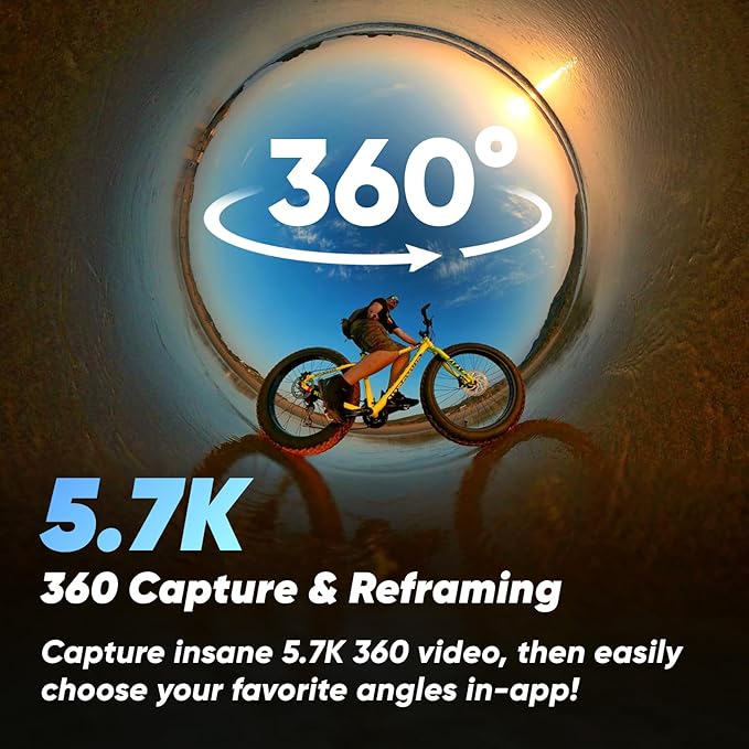 Insta360 X3 Battery Kit - 360 Action Camera with 5.7K 360 Active HDR Video, 4K Single-Lens Camera, Waterproof, FlowState Stabilization, 2.29" Touchscreen, AI Editing, for Motorcycle, Wintersports