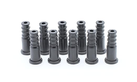 THE CIMPLE CO Coaxial Cable Weather Boot - RG6 Connectors RG59 Ends Coaxial Boots - Weatherproof (Black) - Pack of 100