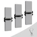 RESPECTED-BRO-3-PCS-Elastic-Strap for Magnetic Phone Grip Stand with Finger Strap, 4-in-1 Magnetic Ring Holder, Kickstand and Elastic Strap for Smartphones (Silver)