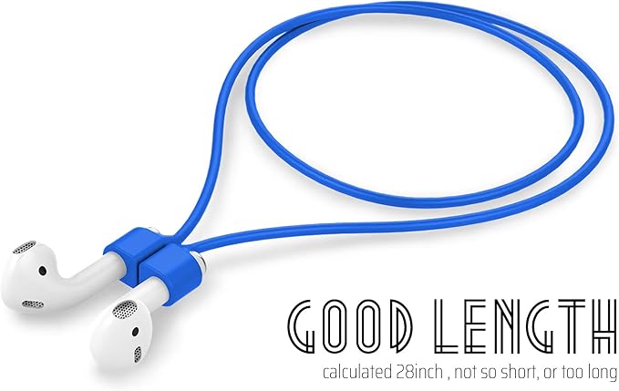Ultra Strong Magnetic Airpod Pro Strap Anti-Lost Cord Sports Lanyard Compatible with Airpods 3rd 2nd Generation Pro 3 2 1 (3 Blue)