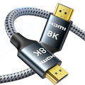 ARISKEEN 8K HDMI Cable 5 FT, 48Gbps High Speed HDMI 2.1 Cable, 8K 60Hz, 4K 120Hz 144Hz Braided HDMI Cord - 5 Feet