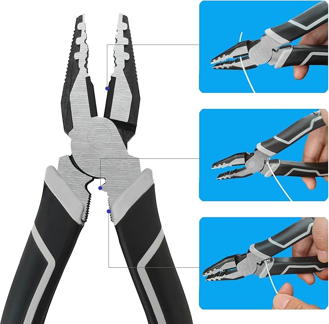 Cable Tethers 20 Pack with Crimping Tool (12 Inches, White Color), Adjustable Security Cable Look, Universal DIY Adapter Tethering Ties Kit for Computer Cord, Pre-Assembled, Tamper-Resistant