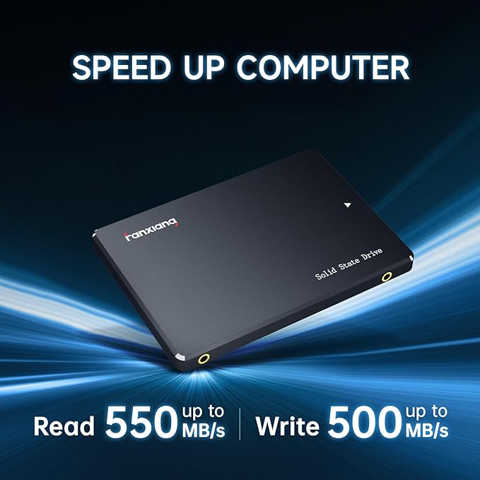 SSD 2TB Internal Solid State Drive SATA III 6Gb/s 2.5", 3D NAND, SLC Cache, Up to 550MB/s, Compatible with Laptops and PC Desktops(S101)