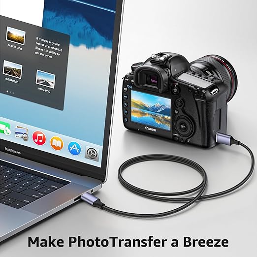 USB 3.1 Micro B to USB C Hard Drive Cables, 3.3FT 10 Gbps USB C to Micro B, External Hard Drive Cable Compatible with MacBook Pro/Air, iPad/Tablet, iPhone, Samsung Galaxy S24, WD Seagate etc