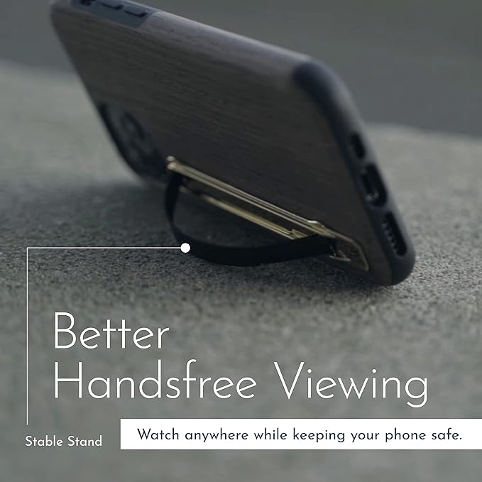 SleekGrip Premium: Swappable Phone Stand & Phone Grip - Ultra Thin Convertible Grip Holder Fits Most iPhone and Android Cases, Phone Strap Compatible with Wireless Chargers and Car Mounts