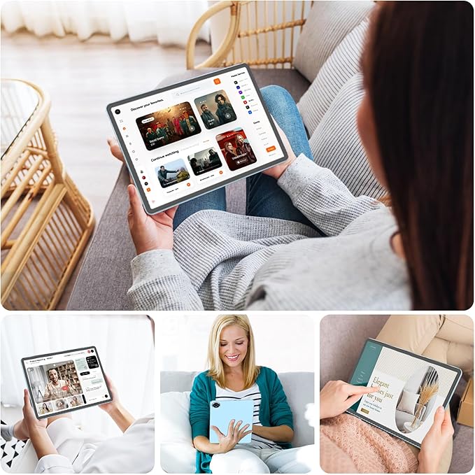 Android 15 Tablet, 11 inch Tablet with Keyboard, 24GB RAM (4GB RAM and 20GB Extend)+128GB, 1TB Expand, Octa-Core, 2.4G/5G WiFi, 8000mAh, BT V5.0, GMS Certified with Case, Mouse, Stylus(Silver)