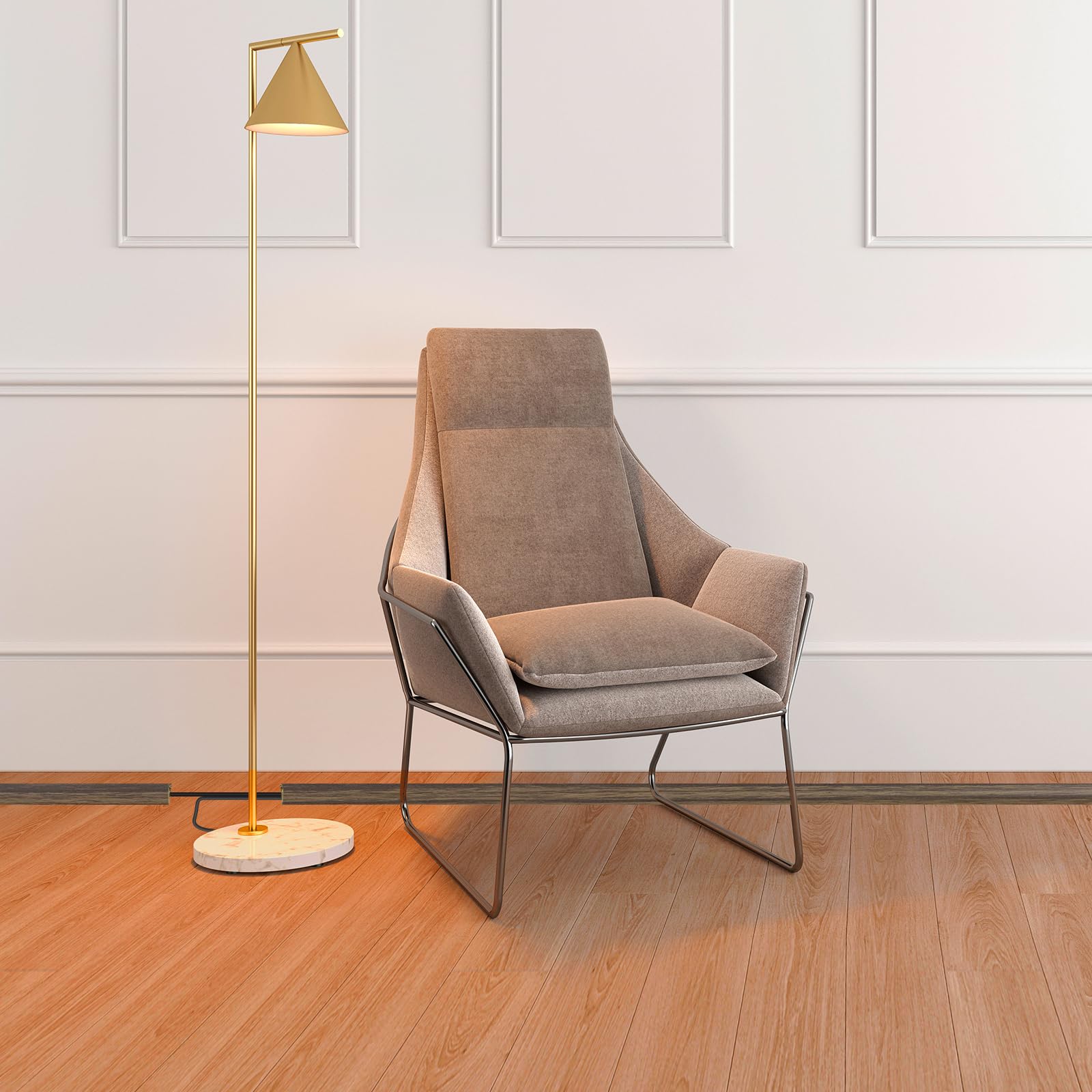 Floor Cord Cover Self Adhesive Cord Hider,10FT Cable Management, Extension Strip Protector for Wires, Prevent Cable Trips for Offices, Gyms, Exhibitions Cavity:0.51"(W) x 0.3"(H) Wood Walnut