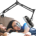 Foldable Tablet Stand, Tablet Mount Adjustable for Bed,Universal Flexible Holder with 360 Degree Rotation for iPad/iPhone/iPad Pro/N-Switch,or Other 4.5~13.5 Inches Devices (Black)