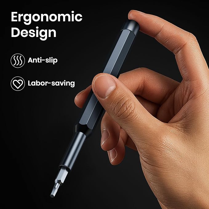 38-in-1 Precision Screwdriver Set,Mini Professional Magnetic Pads Tiny Repair Tool Kit for Macbook,Computer,Laptop,iPhone, PS4,PS5,Xbox, Switch,Eyeglasses,Watch,Ring Doorbell,Electronic,Gifts for Men