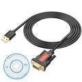 XMSJSIY USB to RS232 DB9 Serial Adapter Cable USB A Male to D-SUB 9-Pin Male Converter Cord with Gold Plated Support Winows11/10/8.1/8/7 Vista/XP and Mac OS -1.5M/4.29FT